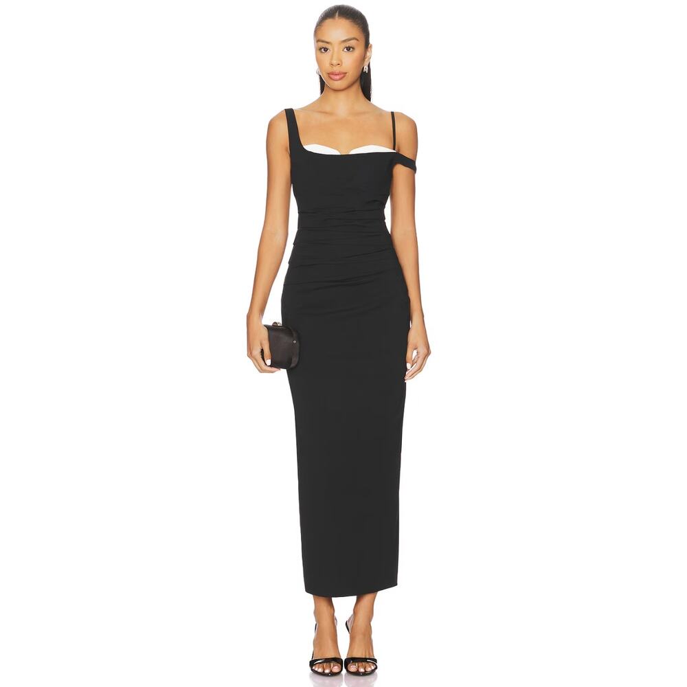 SOVERE Lure Dress in Black & White Women's Small Wedding Prom